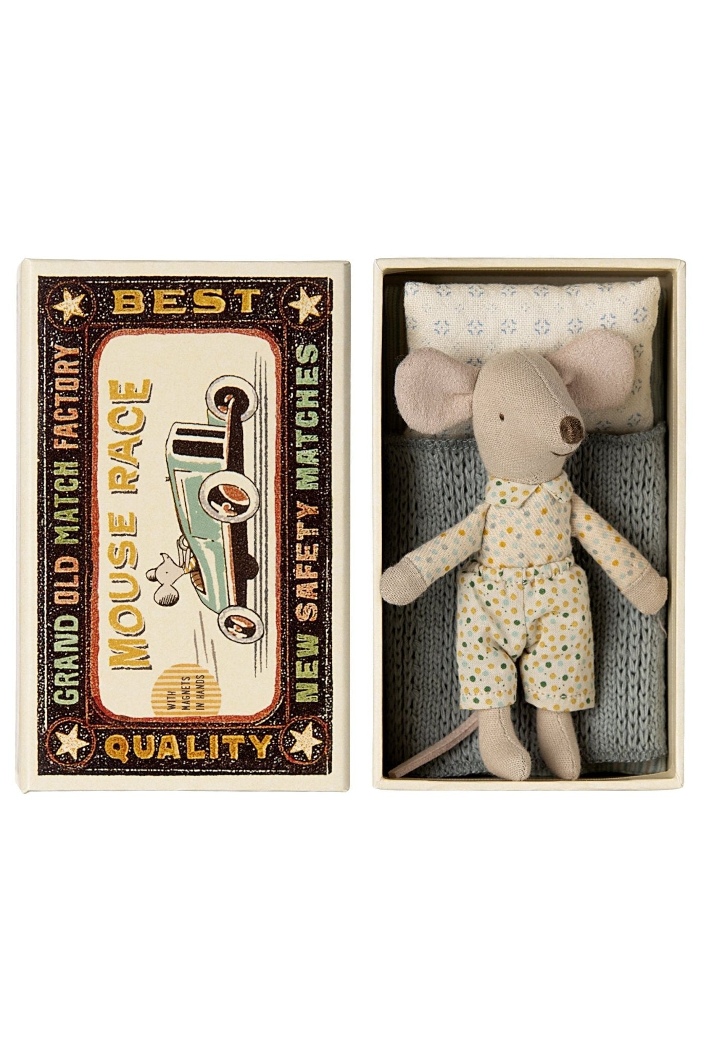 Little Brother Mouse In Matchbox van Maileg | Kids Conceptstore Le Fanfare