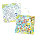 Little doors colouring sheets - Nina’s play tents van Djeco | Kids Conceptstore Le Fanfare