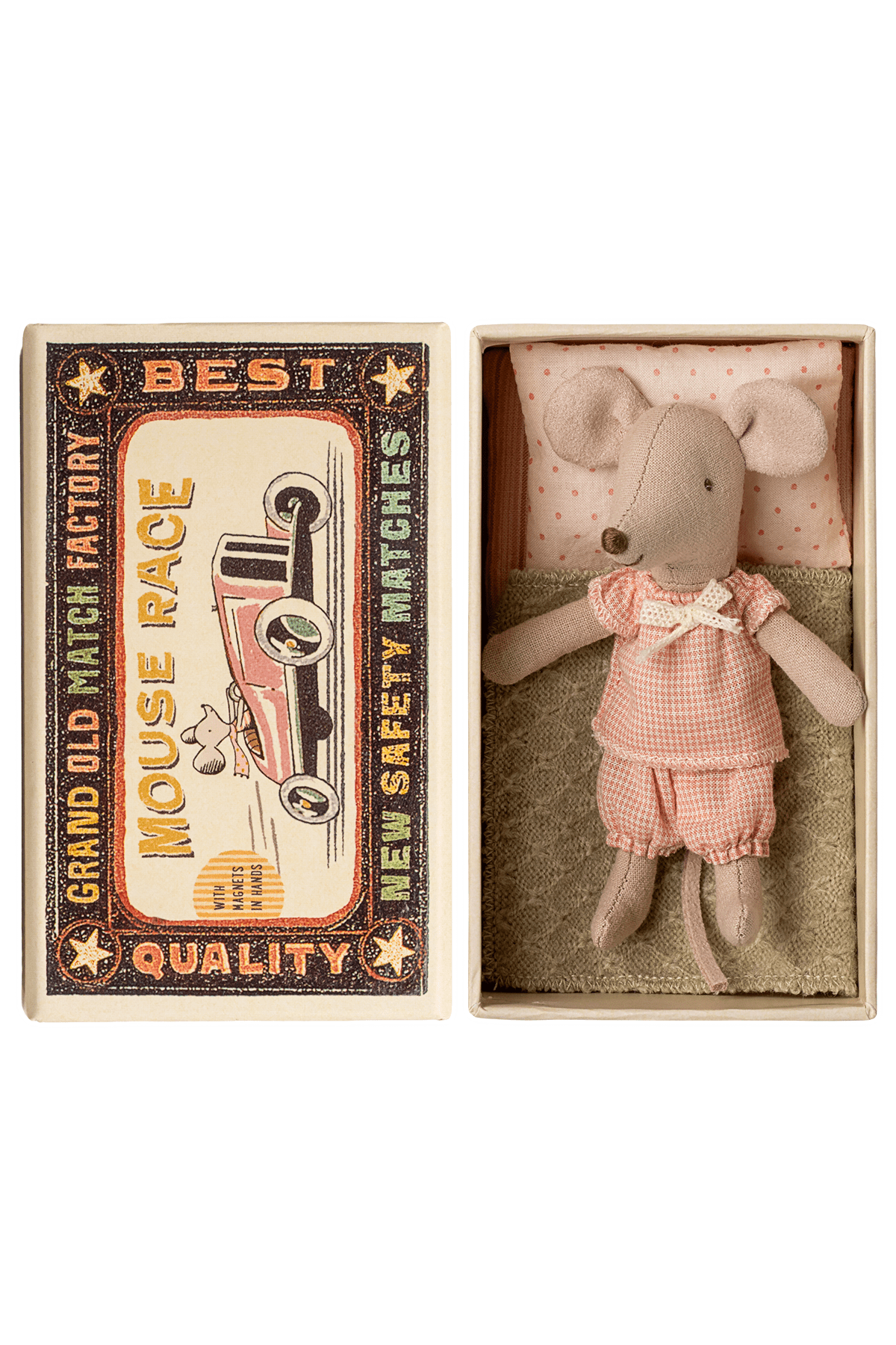Little sister mouse, in matchbox van Maileg | Kids Conceptstore Le Fanfare