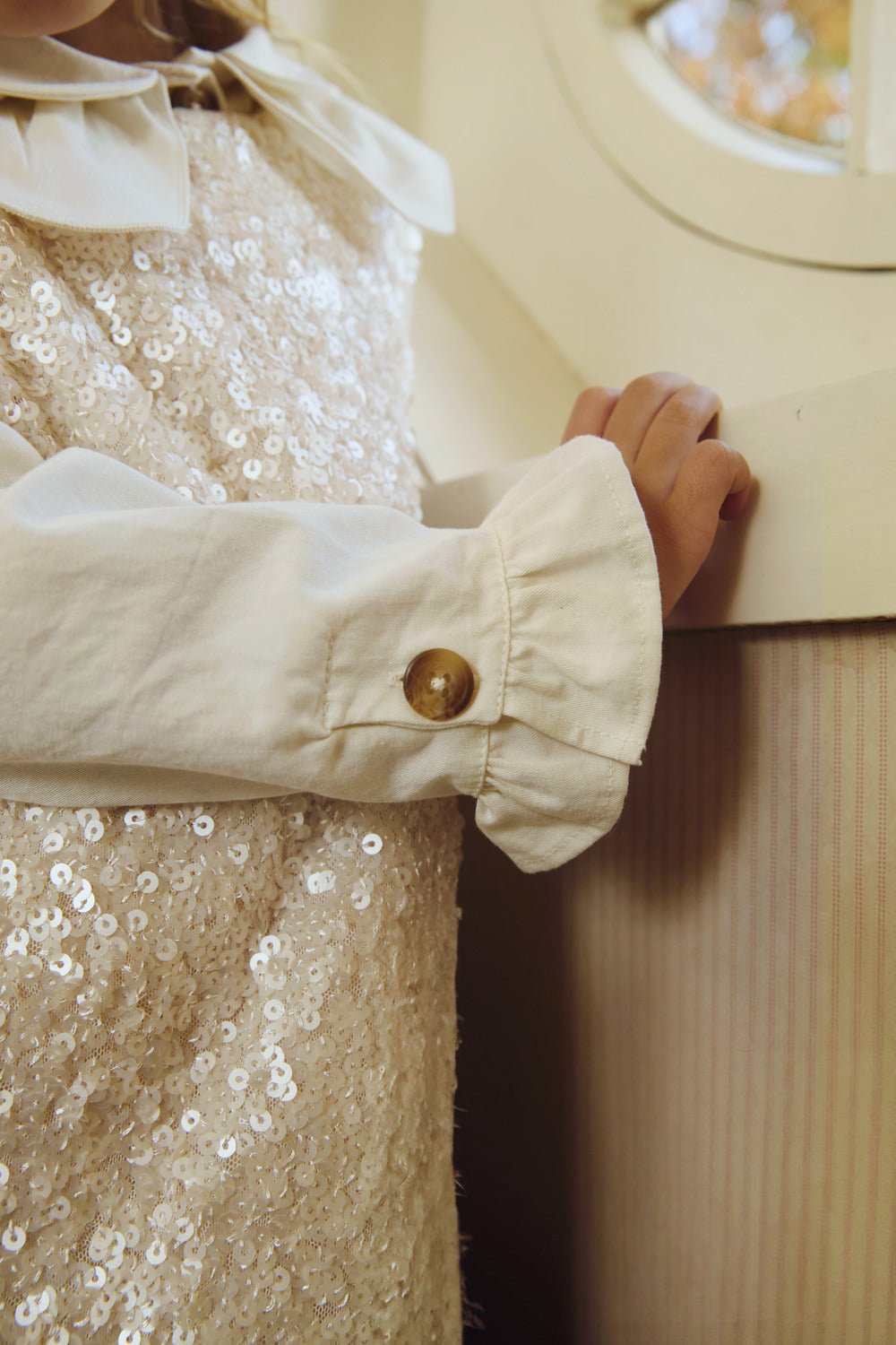Lizonne Dress - Misty Rose van Donsje Amsterdam | Kids Conceptstore Le Fanfare