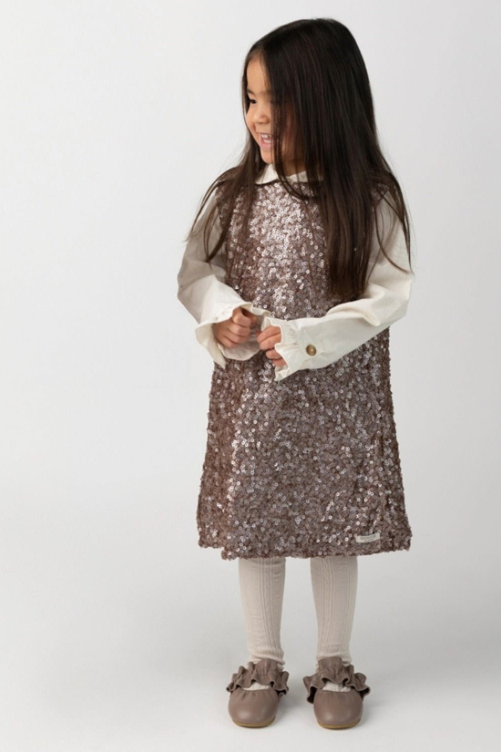 Lizonne Dress - Purple Mauve van Donsje Amsterdam | Kids Conceptstore Le Fanfare