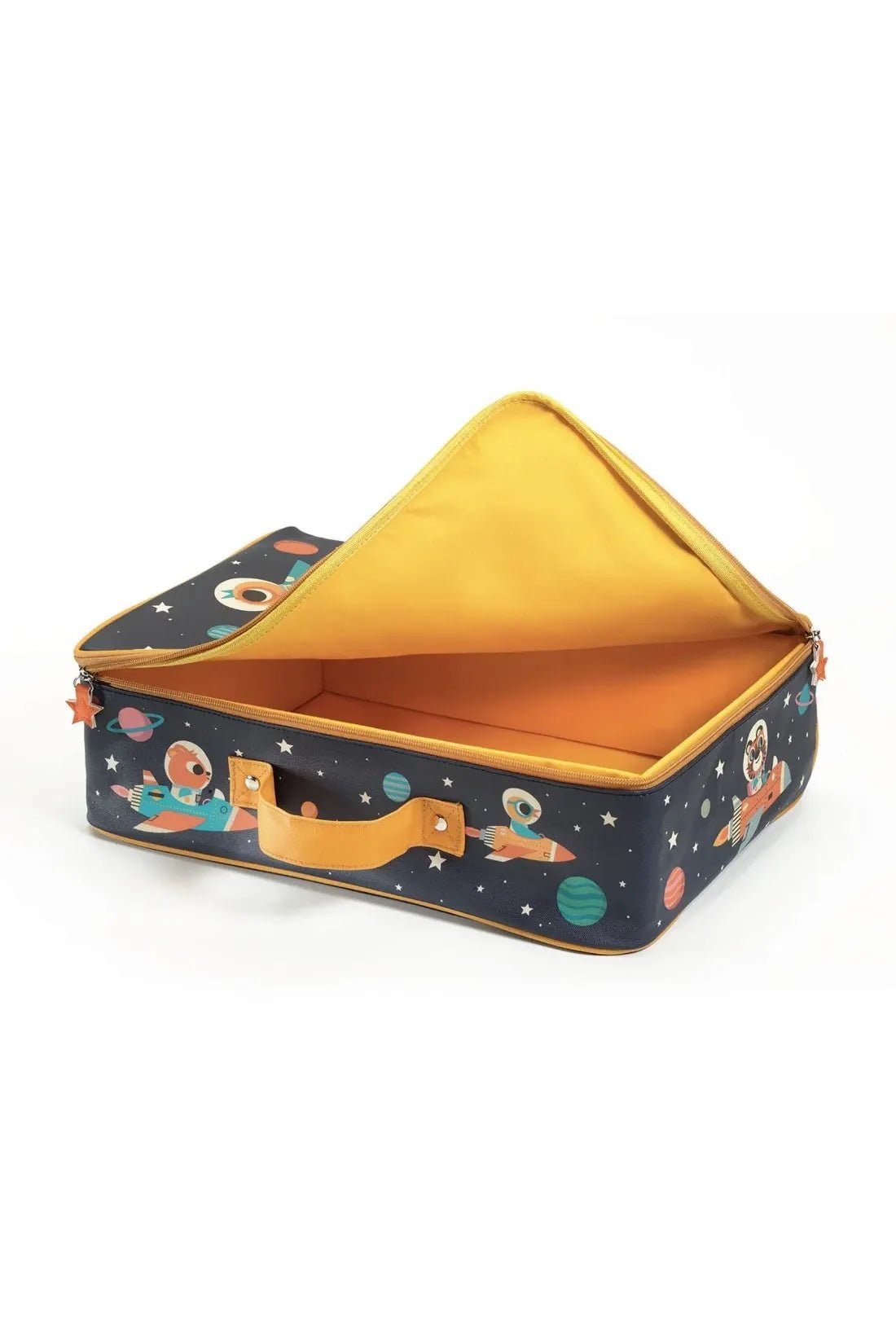 Logeer tas paars/geel van Djeco | Kids Conceptstore Le Fanfare