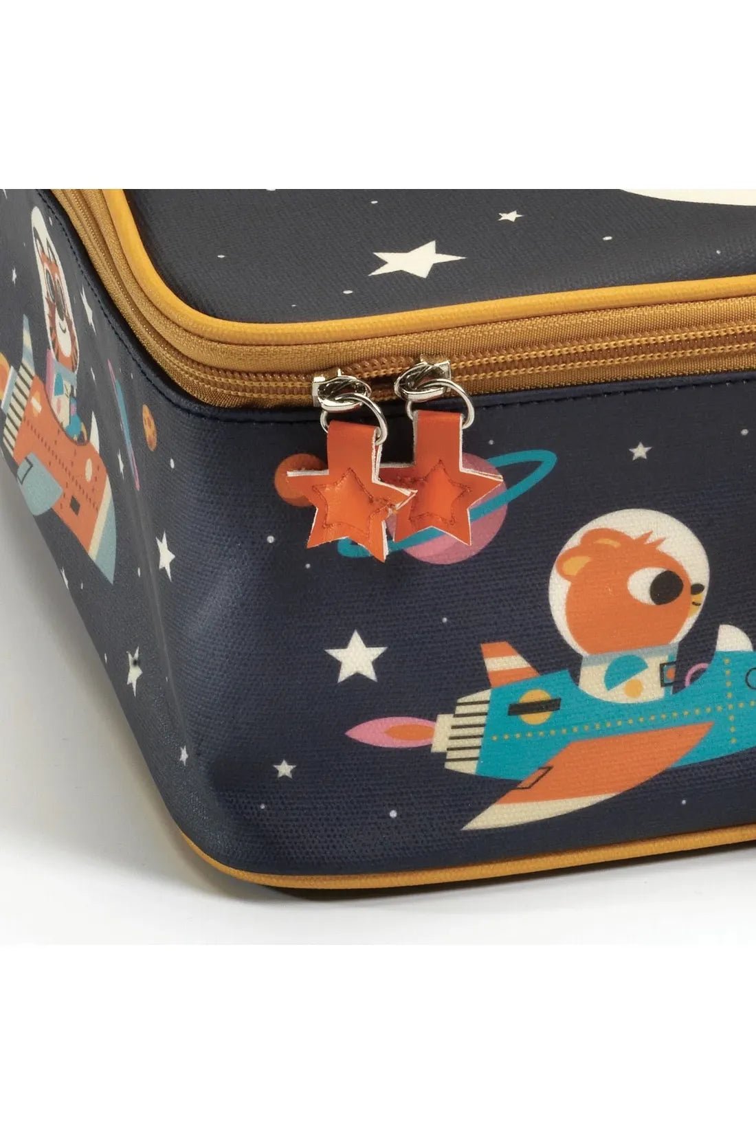 Logeer tas paars/geel van Djeco | Kids Conceptstore Le Fanfare