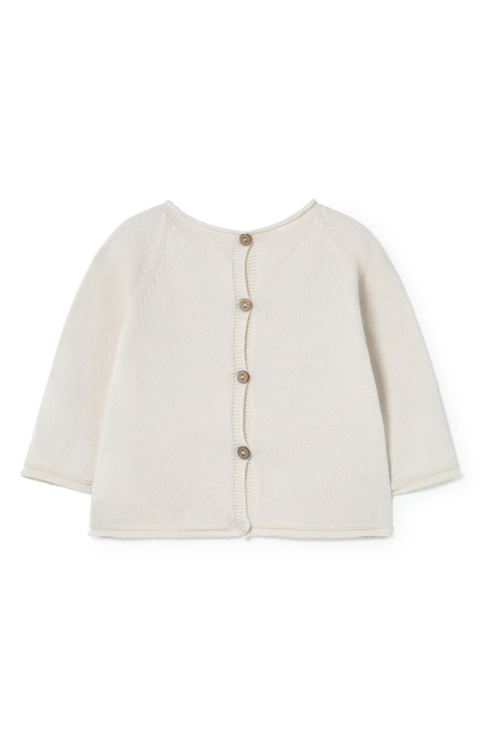 Lois knitted sweater - cream van Li&me | Kids Conceptstore Le Fanfare