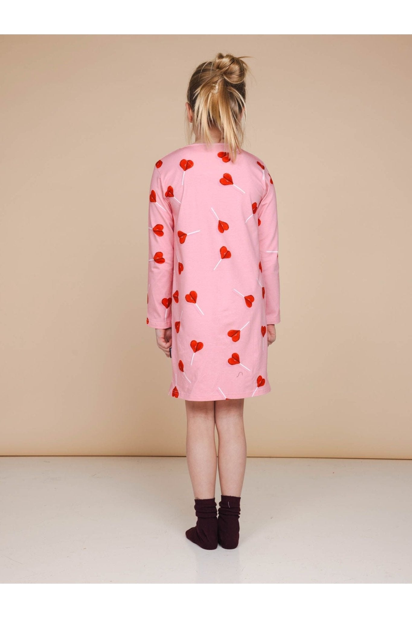 Lollipop Love Long Sleeve Dress van Snurk Amsterdam | Kids Conceptstore Le Fanfare