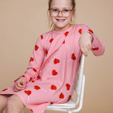 Lollipop Love Long Sleeve Dress van Snurk Amsterdam | Kids Conceptstore Le Fanfare