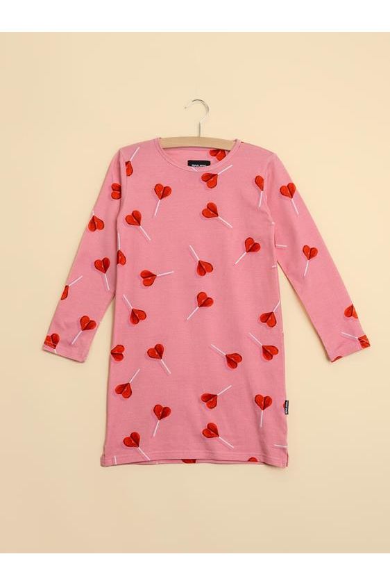 Lollipop Love Long Sleeve Dress van Snurk Amsterdam | Kids Conceptstore Le Fanfare