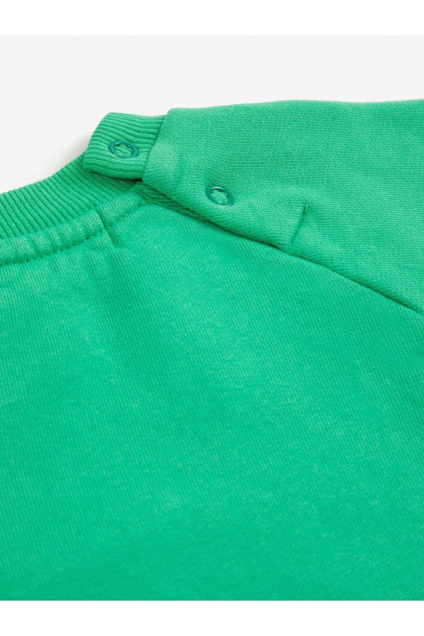 Long Pinky Puff sweatshirt - Green van Bobo Choses | Kids Conceptstore Le Fanfare