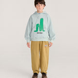 Long Puff hoodie - Light Blue van Bobo Choses | Kids Conceptstore Le Fanfare