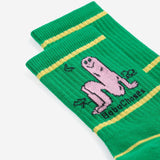 Long Puff short socks - Green van Bobo Choses | Kids Conceptstore Le Fanfare