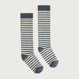 Long Ribbed Socks | Blue Grey - Cream van Gray Label | Kids Conceptstore Le Fanfare
