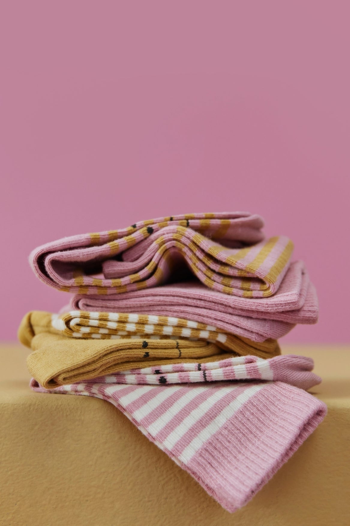 Long Ribbed Socks | Bubblegum - Cookie van Gray Label | Kids Conceptstore Le Fanfare