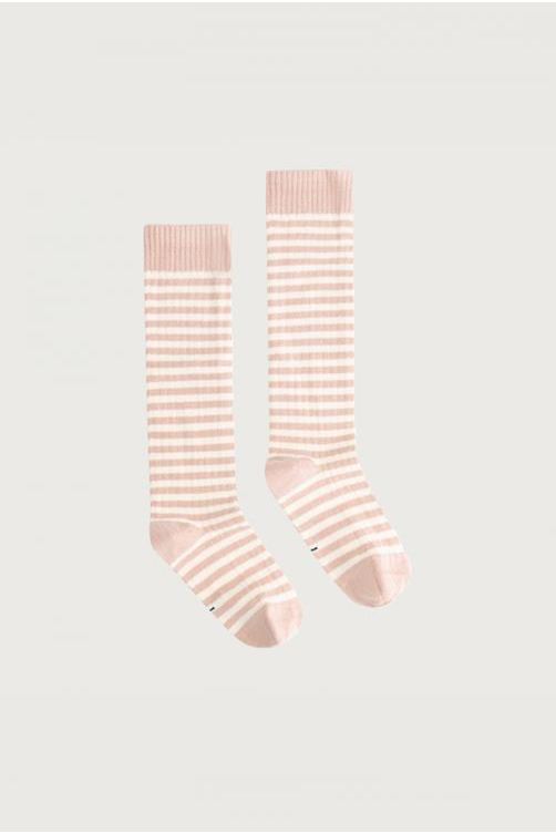 Long Ribbed Socks | Faded Pink - Cream van Gray Label | Kids Conceptstore Le Fanfare