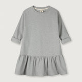 Longsleeve Frill Dress | Grey Melange van Gray Label | Kids Conceptstore Le Fanfare