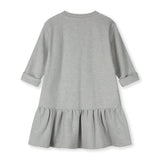 Longsleeve Frill Dress | Grey Melange van Gray Label | Kids Conceptstore Le Fanfare