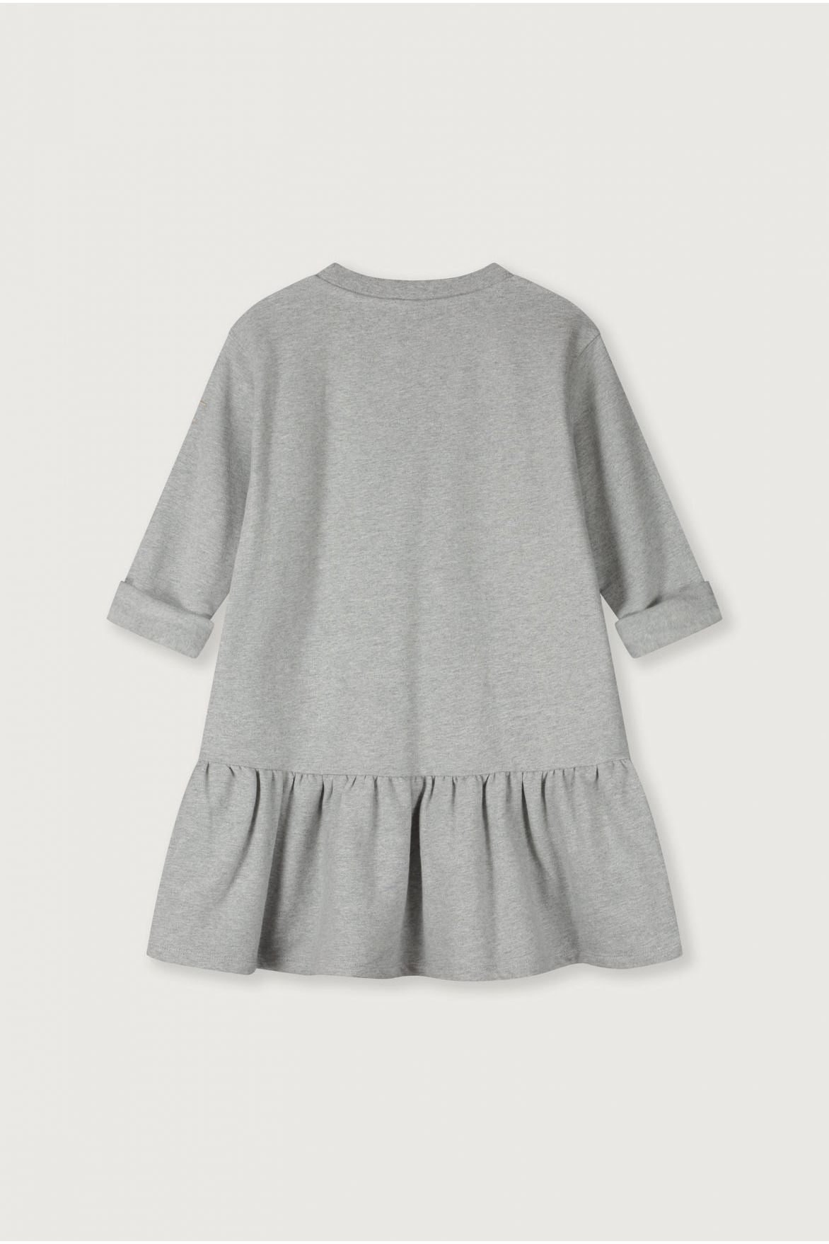 Longsleeve Frill Dress | Grey Melange van Gray Label | Kids Conceptstore Le Fanfare