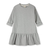 Longsleeve Frill Dress | Grey Melange van Gray Label | Kids Conceptstore Le Fanfare