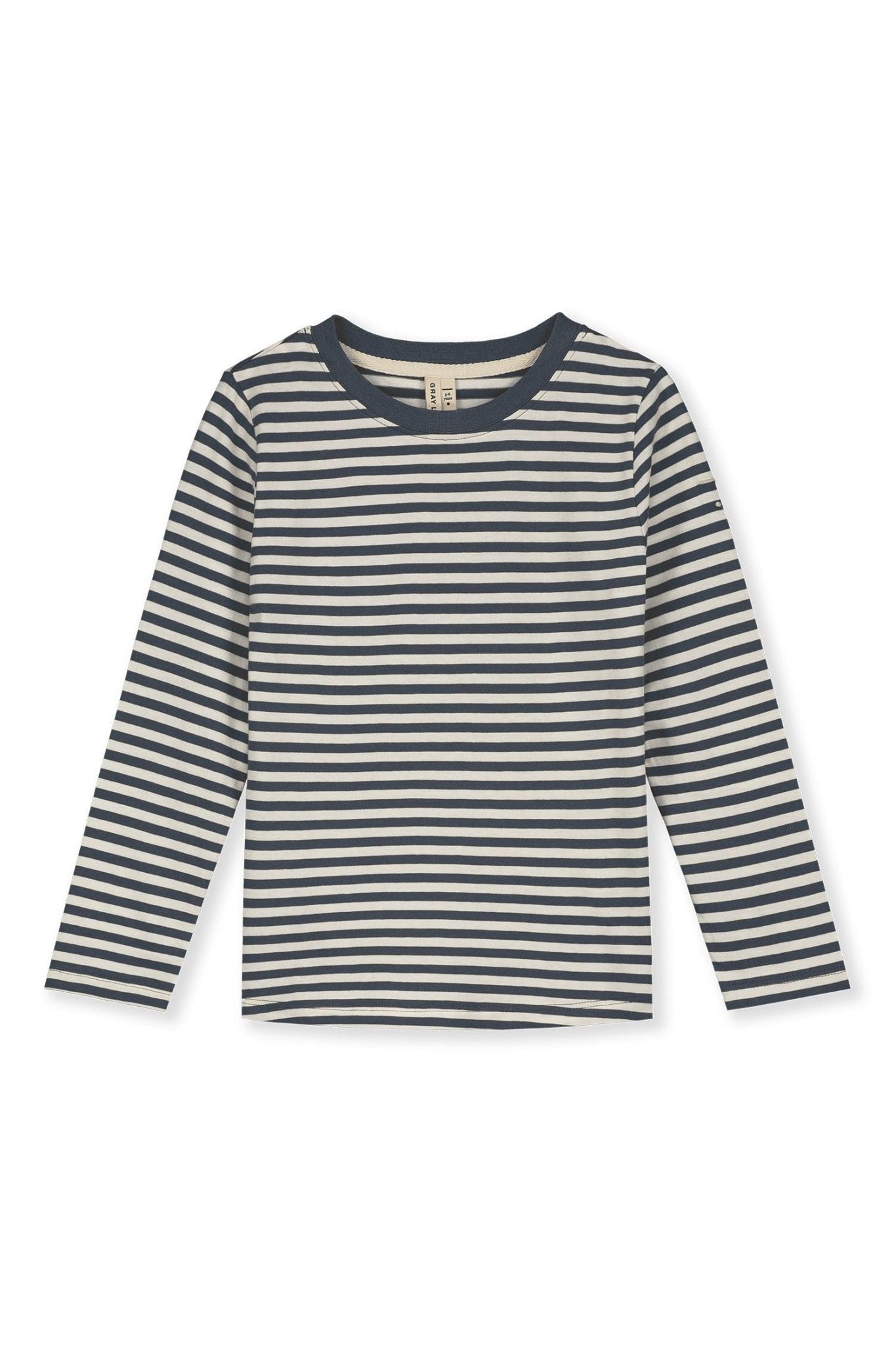 Longsleeve Tee | New Fit | Blue Grey - Cream van Gray Label | Kids Conceptstore Le Fanfare