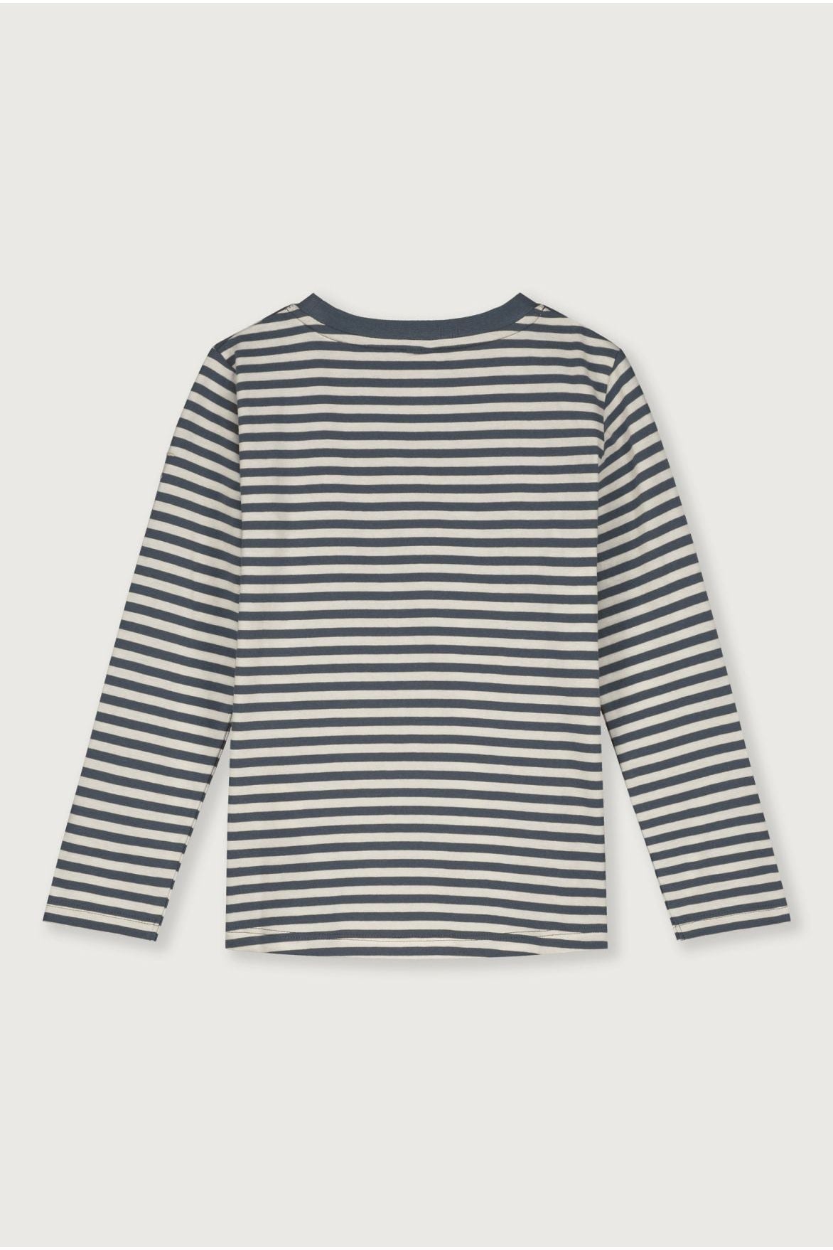 Longsleeve Tee | New Fit | Blue Grey - Cream van Gray Label | Kids Conceptstore Le Fanfare