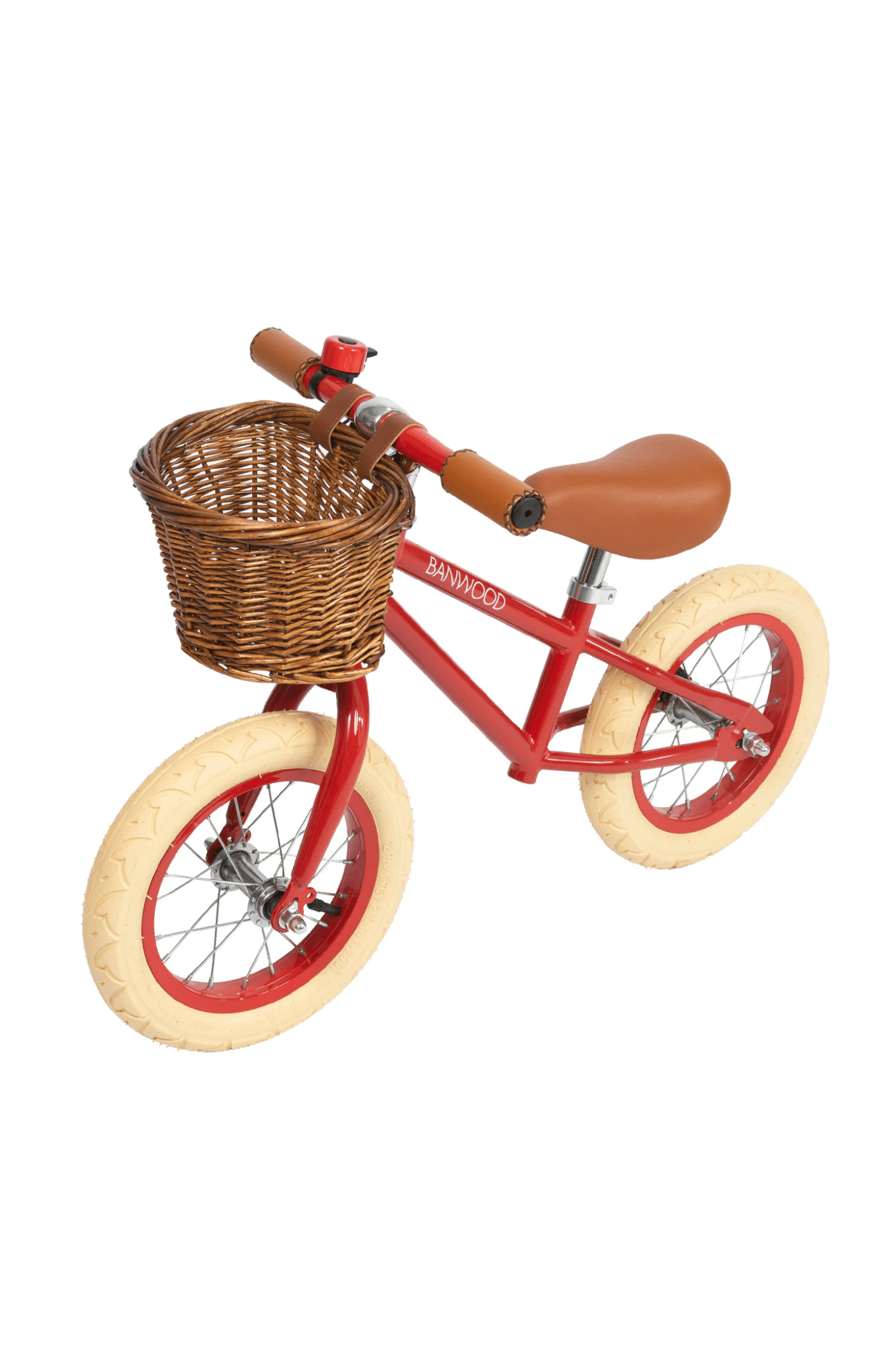 Loopfiets vintage banwood - rood van Banwood | Kids Conceptstore Le Fanfare