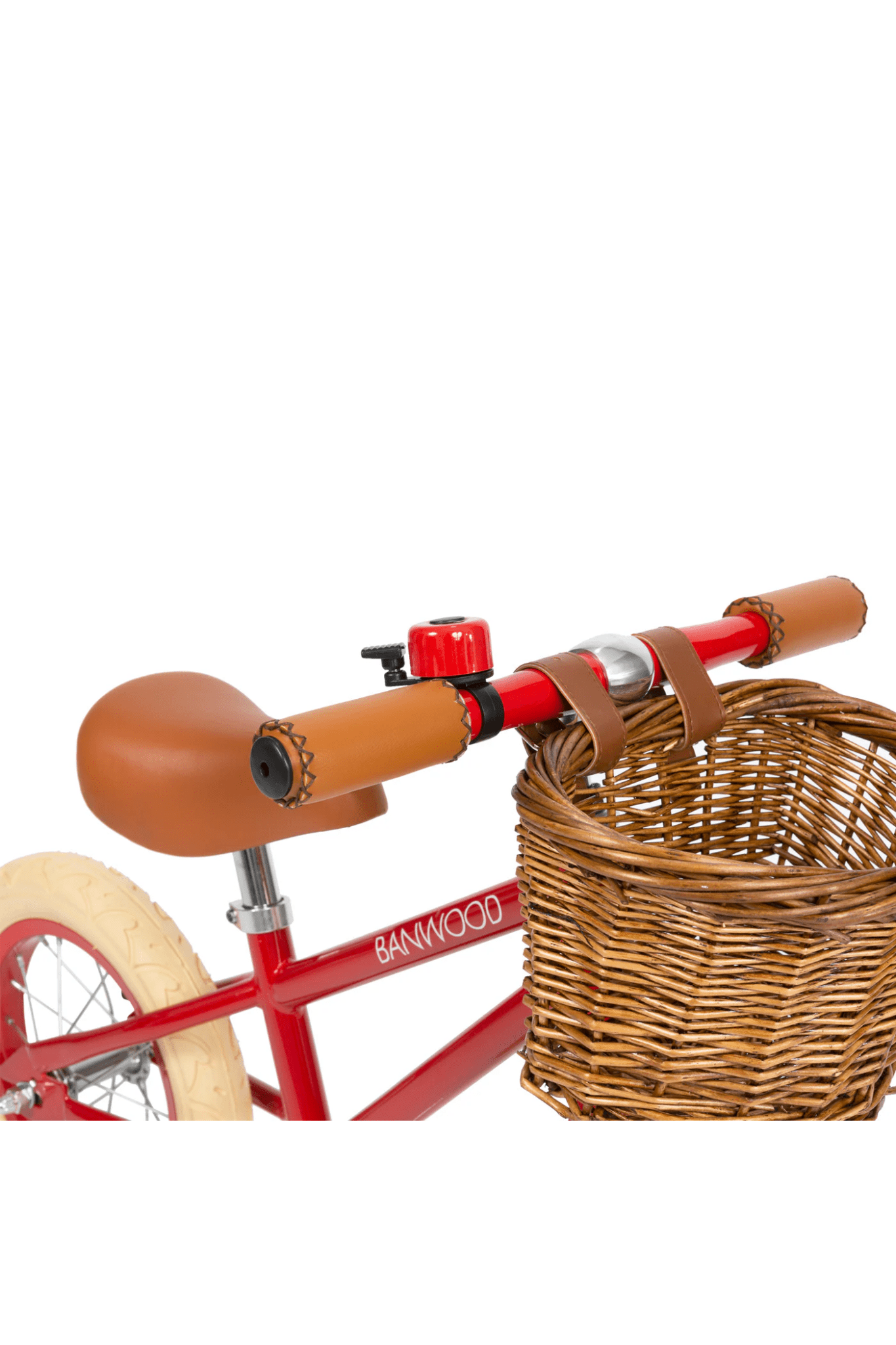 Loopfiets vintage banwood - rood van Banwood | Kids Conceptstore Le Fanfare
