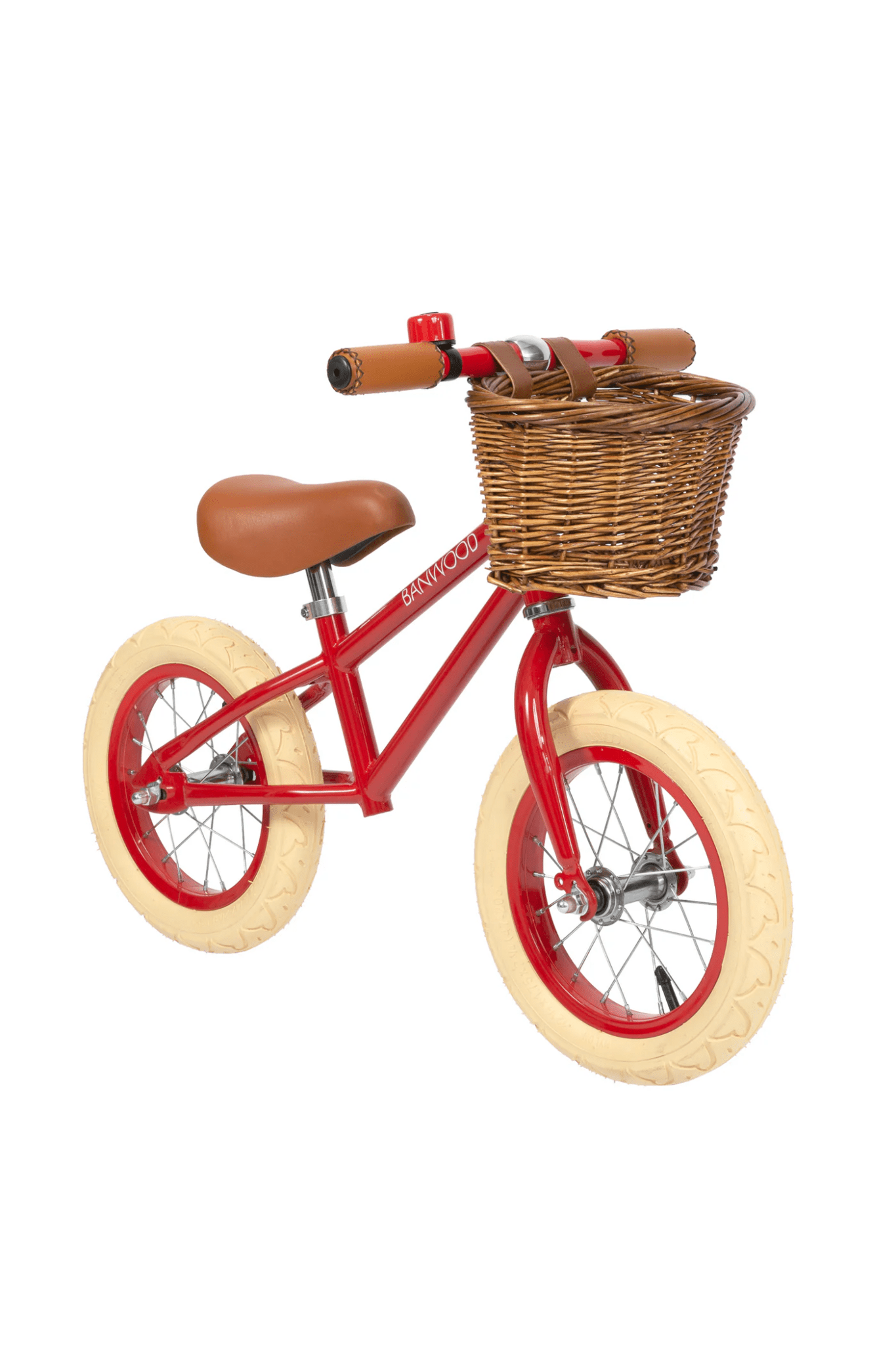 Loopfiets vintage banwood - rood van Banwood | Kids Conceptstore Le Fanfare