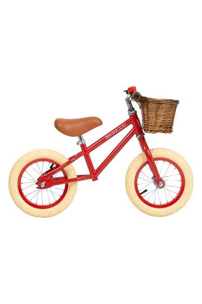 Loopfiets vintage banwood - rood van Banwood | Kids Conceptstore Le Fanfare