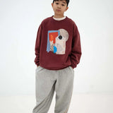 Loose ease pants - Light mixed grey