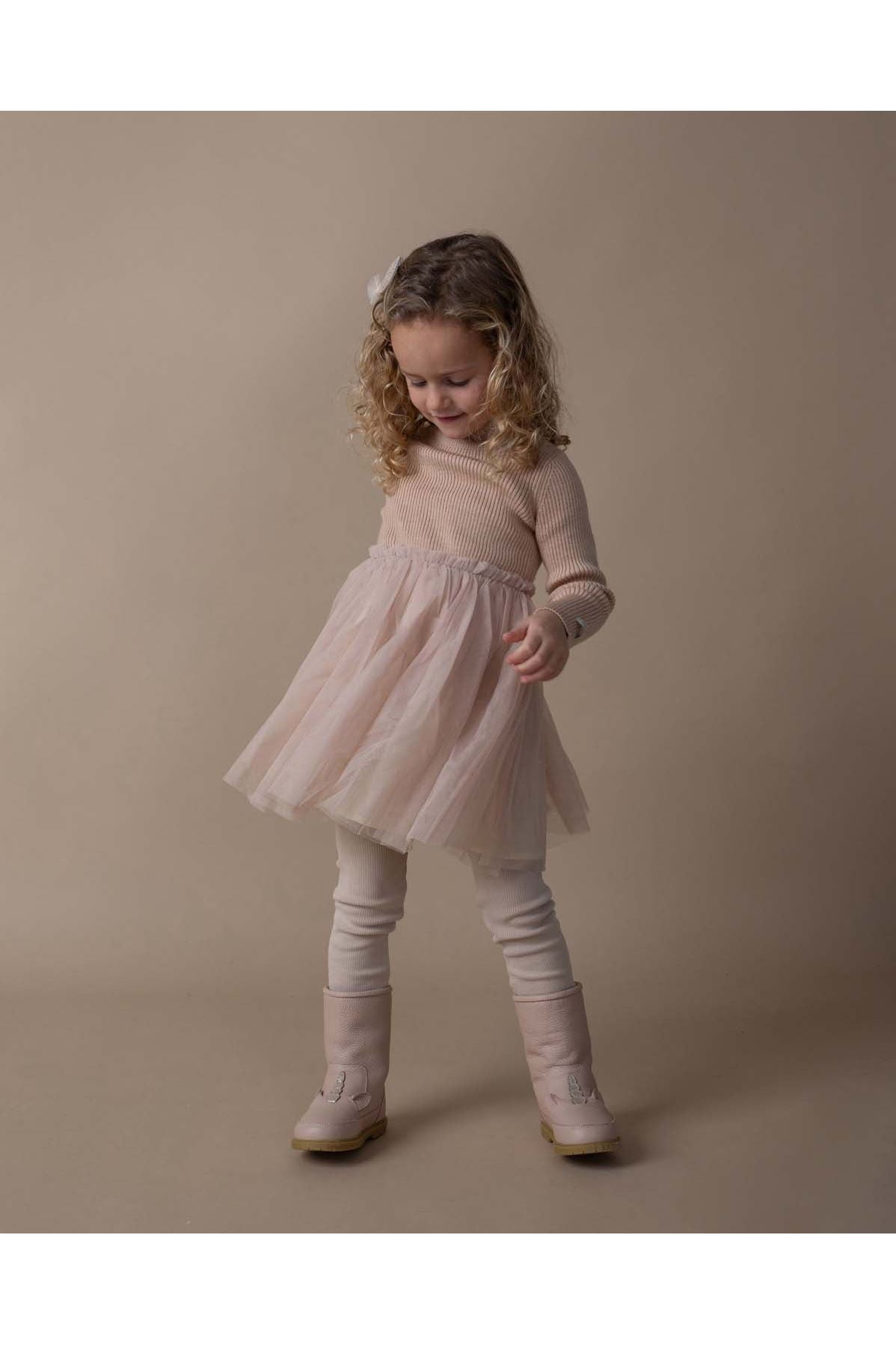 Lotus Dress - Light Coral van Donsje Amsterdam | Kids Conceptstore Le Fanfare