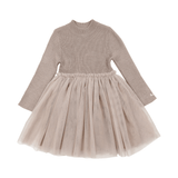 Lotus Dress - Rose Grey van Donsje Amsterdam | Kids Conceptstore Le Fanfare