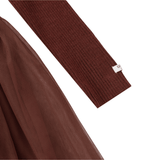 Lotus Dress - Rustic Brown van Donsje Amsterdam | Kids Conceptstore Le Fanfare