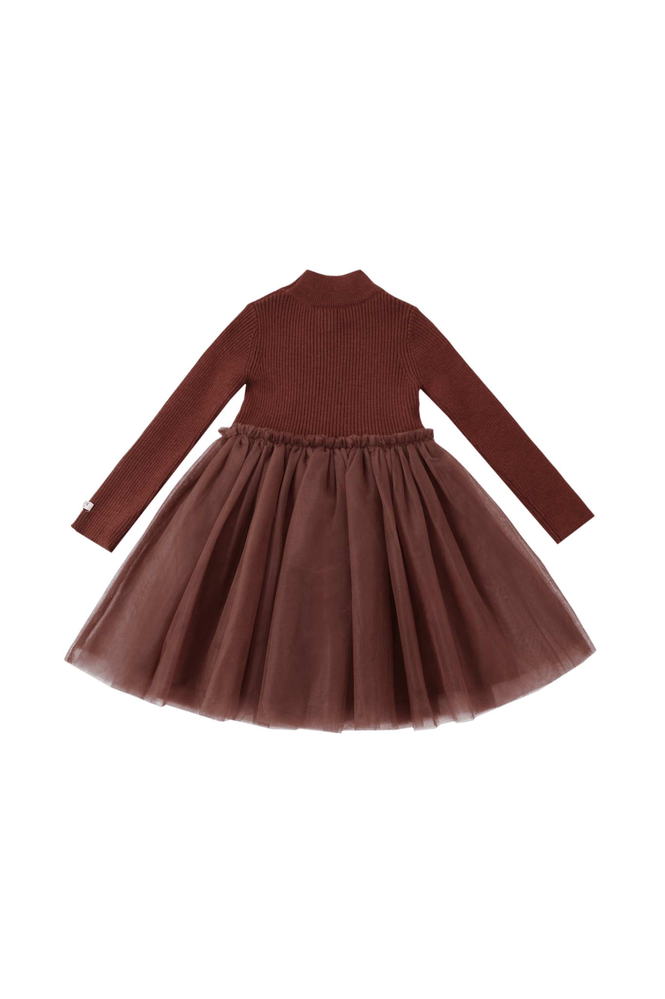 Lotus Dress - Rustic Brown van Donsje Amsterdam | Kids Conceptstore Le Fanfare