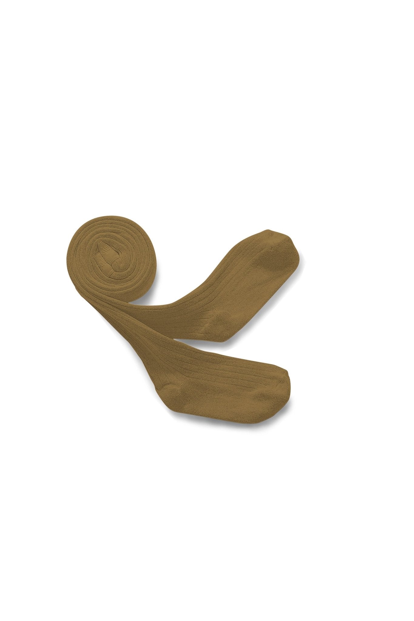 Louise - Ribbed Tights - Biscuit van Collegien | Kids Conceptstore Le Fanfare