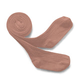 Louise - Ribbed Tights - Bois de Rose van Collegien | Kids Conceptstore Le Fanfare