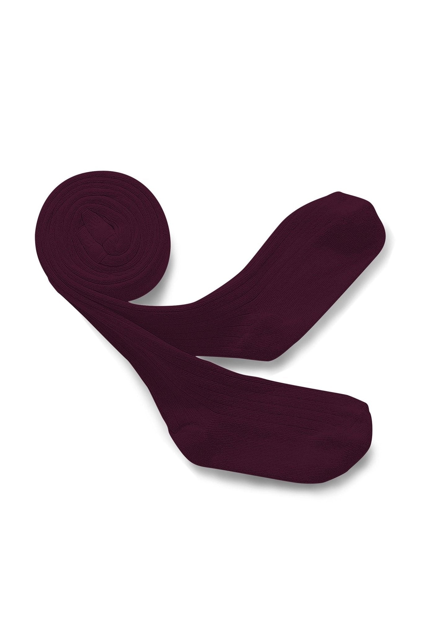 Louise - Ribbed Tights - Bordeaux Grand Cru van Collegien | Kids Conceptstore Le Fanfare
