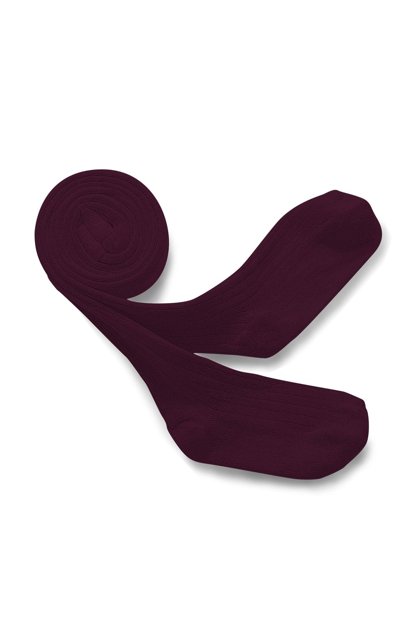 Louise - Ribbed Tights - Bordeaux Grand Cru van Collegien | Kids Conceptstore Le Fanfare