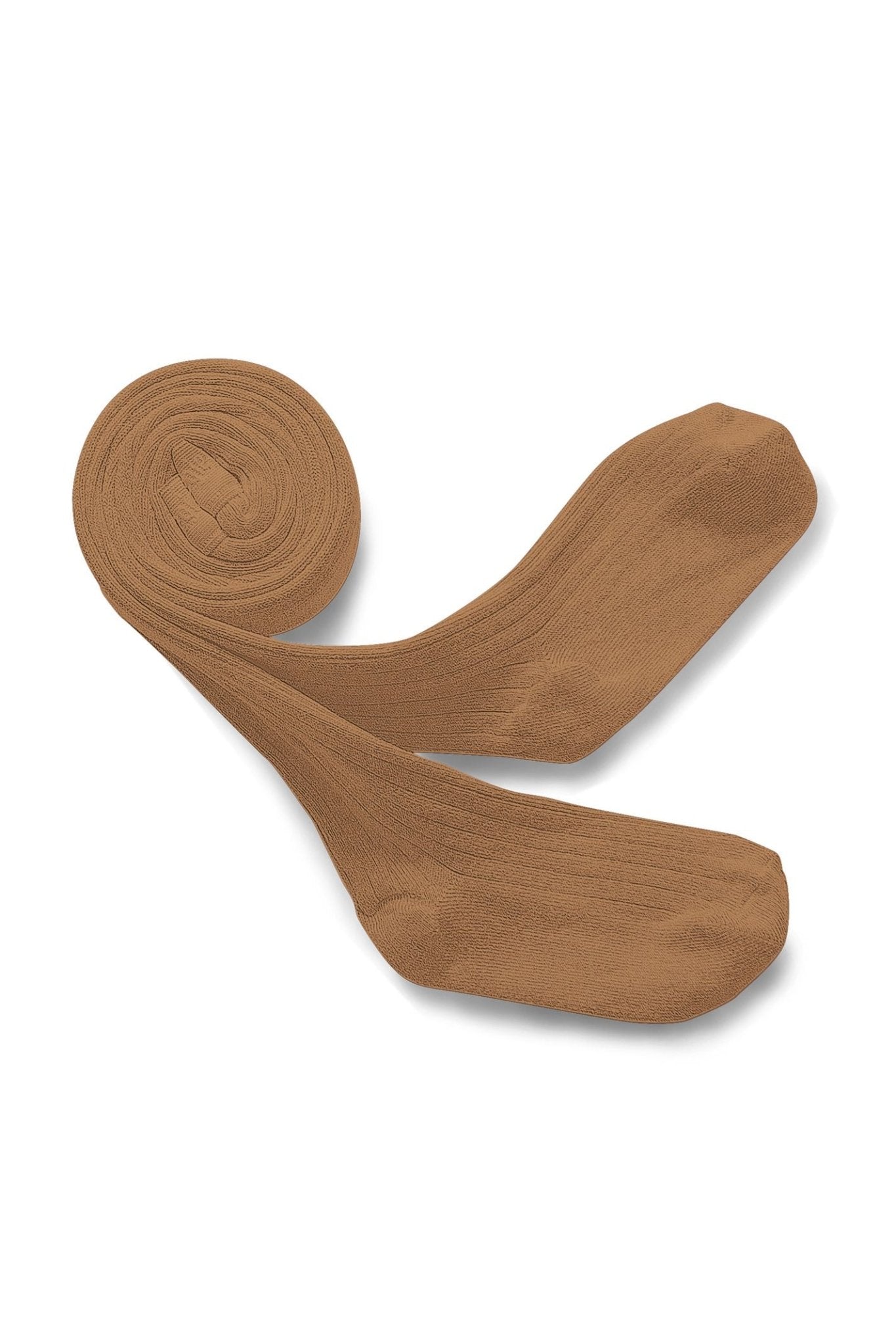 Louise - Ribbed Tights - Caramel au Beurre Sale van Collegien | Kids Conceptstore Le Fanfare