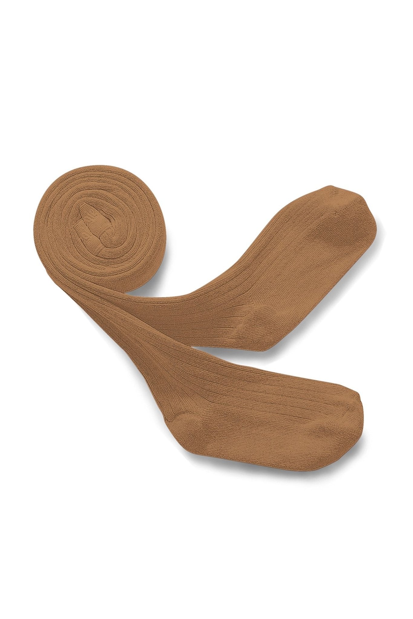 Louise - Ribbed Tights - Caramel au Beurre Sale van Collegien | Kids Conceptstore Le Fanfare