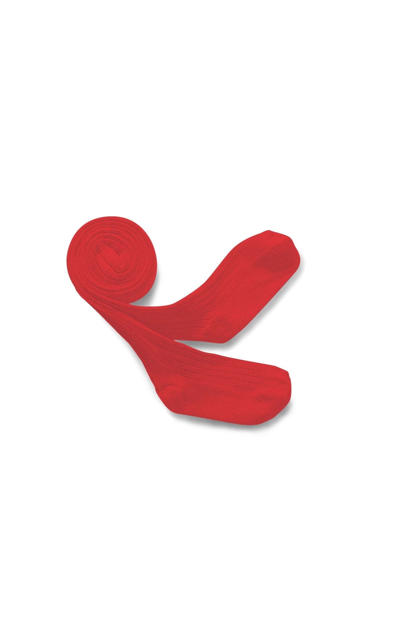 Louise - Ribbed Tights - Coquelicot van Collegien | Kids Conceptstore Le Fanfare