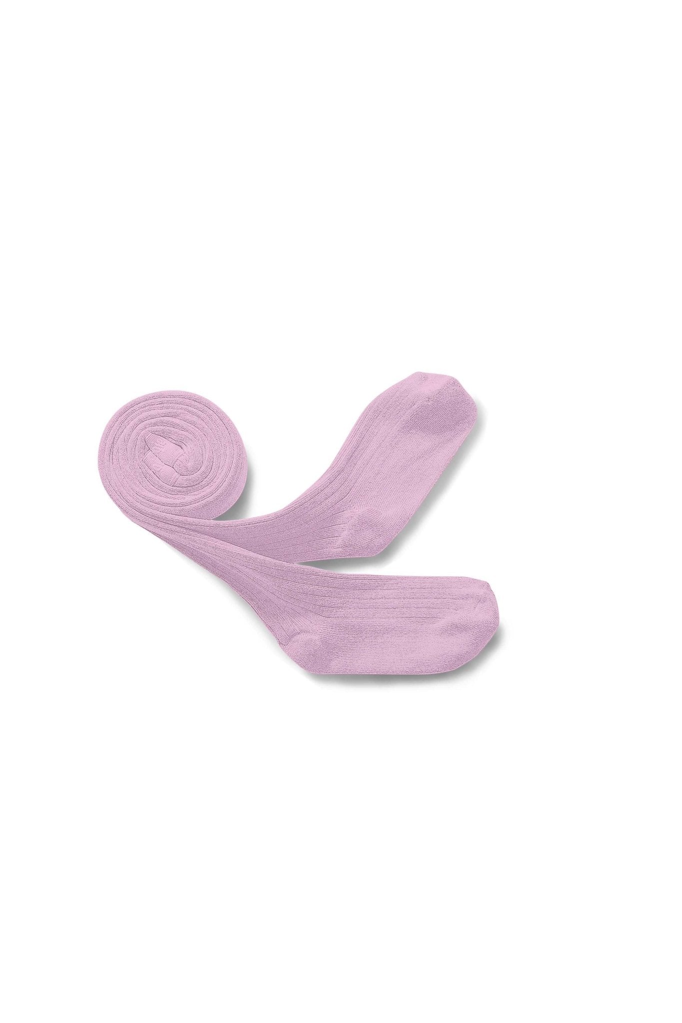 Louise - Ribbed Tights - Rose Dragee van Collegien | Kids Conceptstore Le Fanfare
