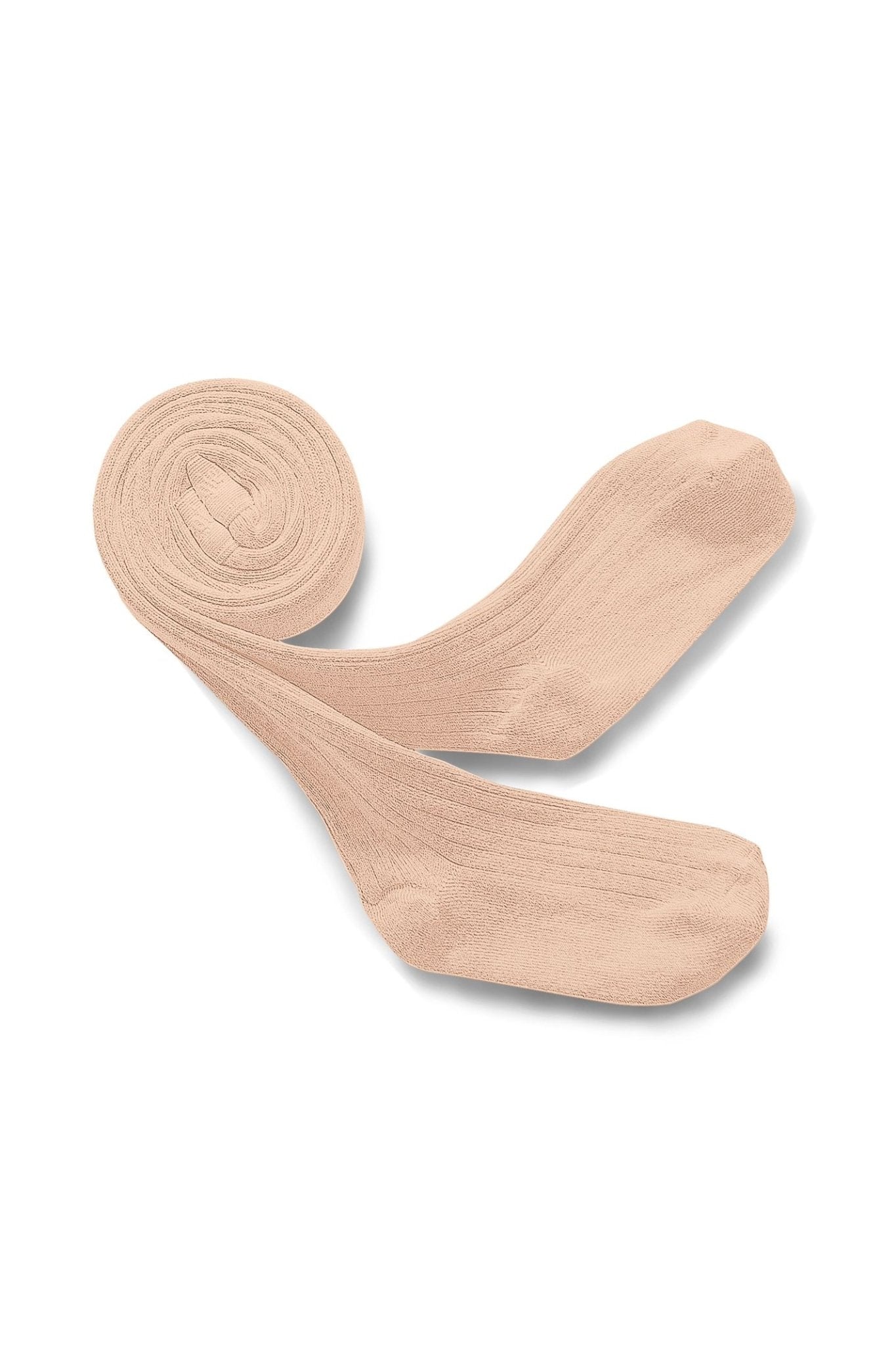 Louise - Ribbed Tights - Sorbet van Collegien | Kids Conceptstore Le Fanfare