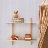 Behang Lijnenspel - Blauw