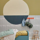 Behang Regenbogen - Denimblauw