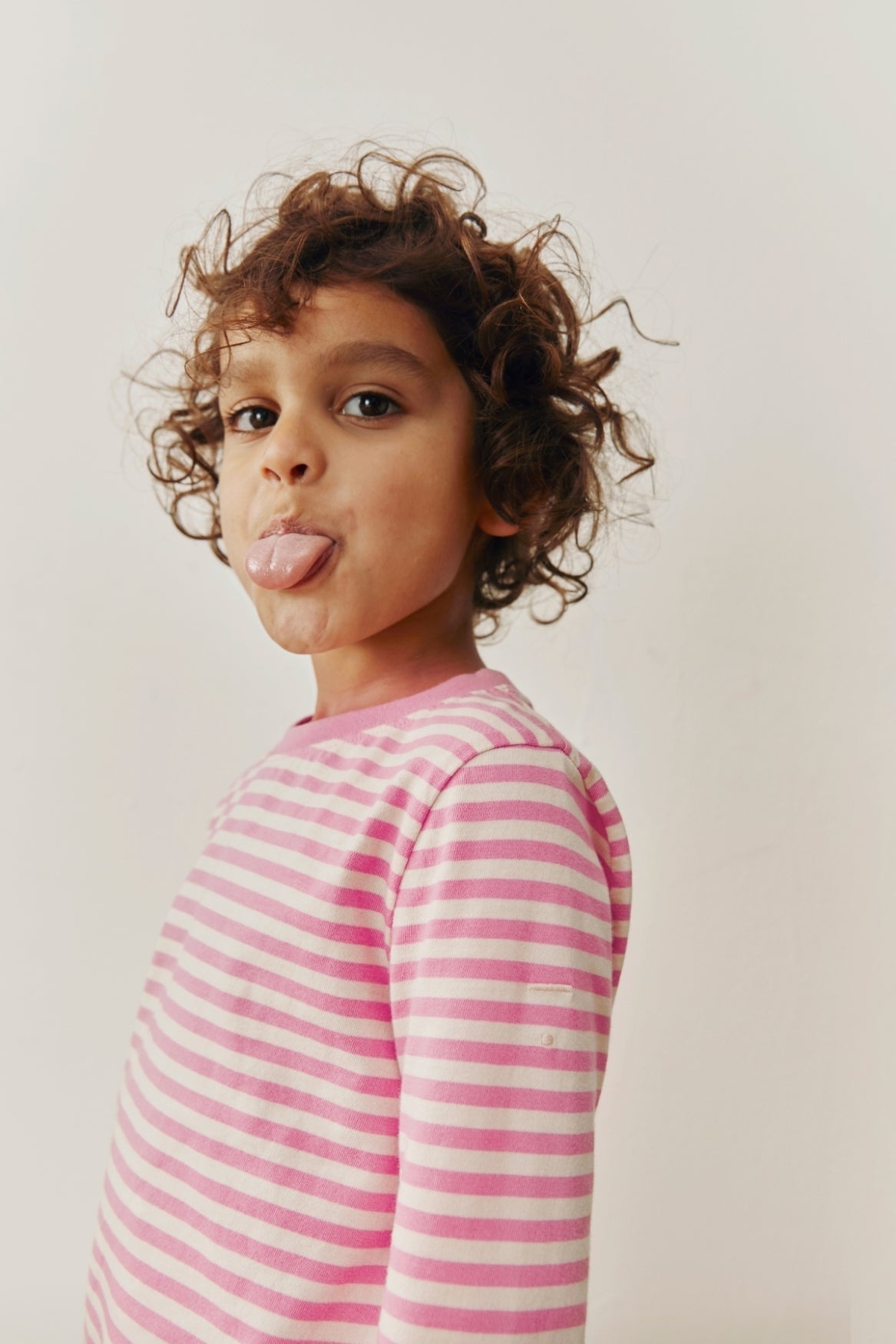 L/S Tee | Bubblegum - Cream van Gray Label | Kids Conceptstore Le Fanfare