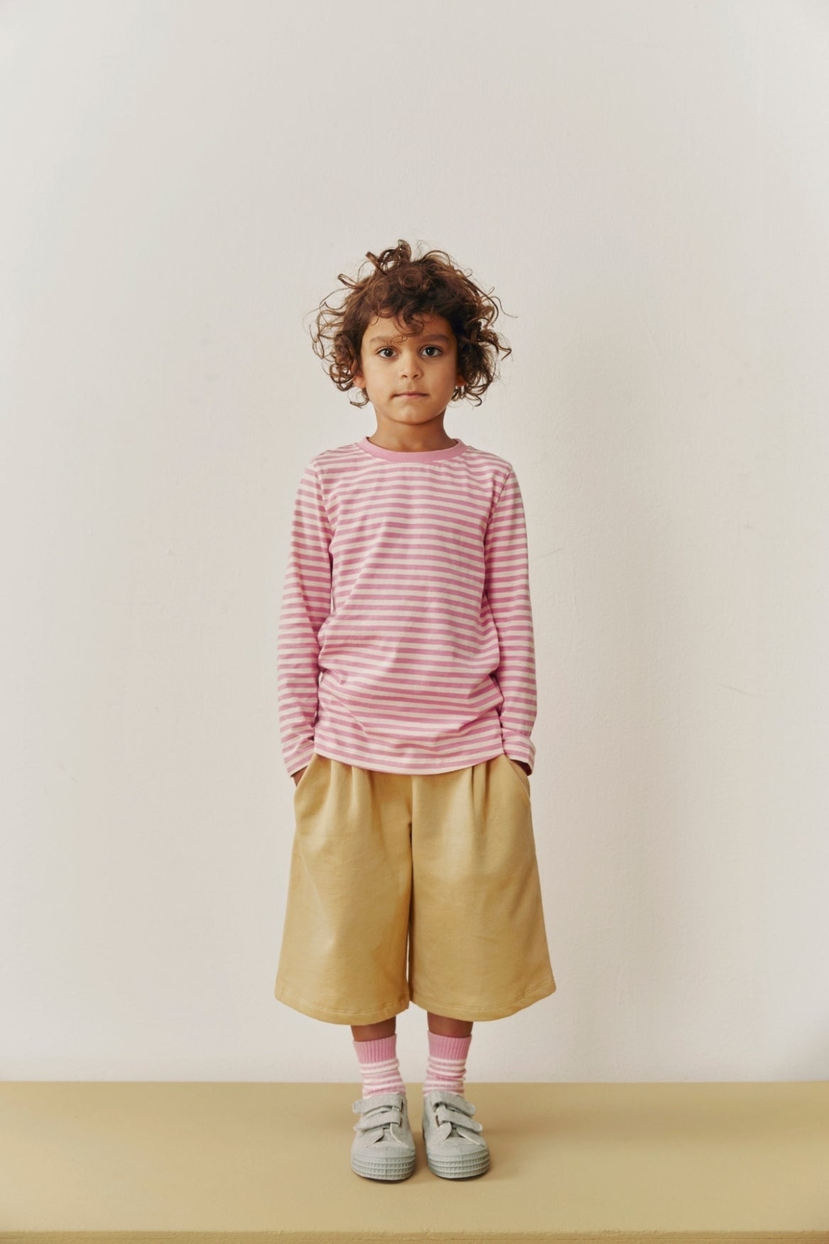 L/S Tee | Bubblegum - Cream van Gray Label | Kids Conceptstore Le Fanfare