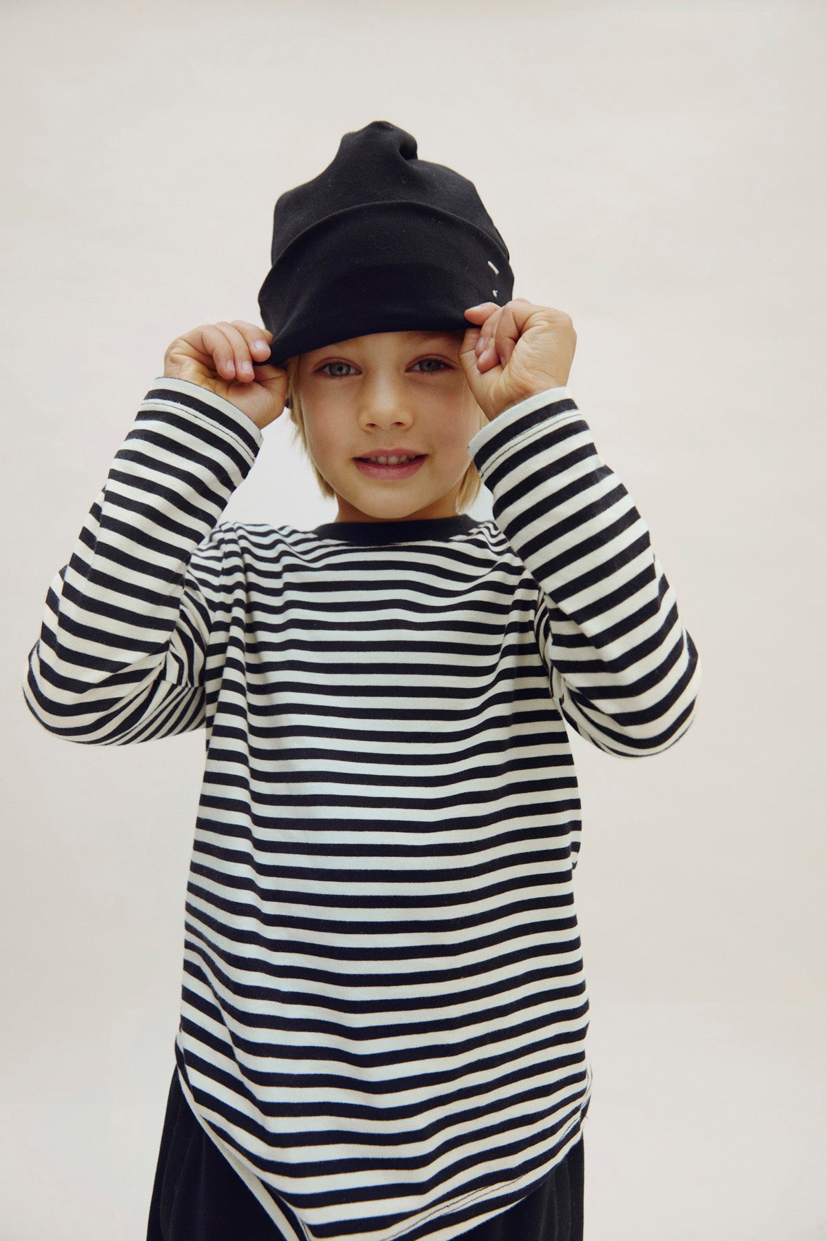 L/S Tee | Pirate Black - Cream van Gray Label | Kids Conceptstore Le Fanfare