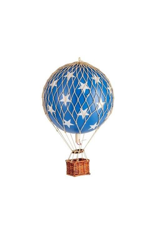 Luchtballon Travels Light - Blue Stars van Authentic Models | Kids Conceptstore Le Fanfare