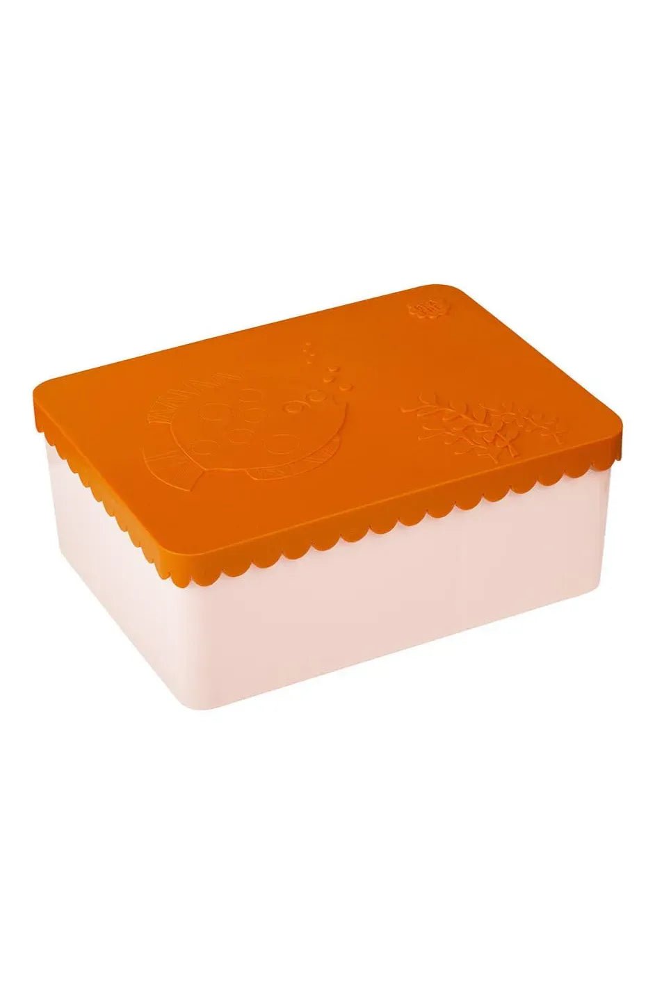 Lunch box 3 compartimenten fish orange+light pink van Blafre | Kids Conceptstore Le Fanfare