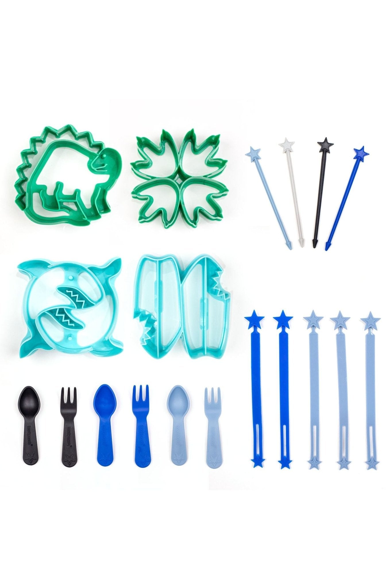 Lunch Punch Cutter & Bento Set - Dinosaurus van Yumbox | Kids Conceptstore Le Fanfare