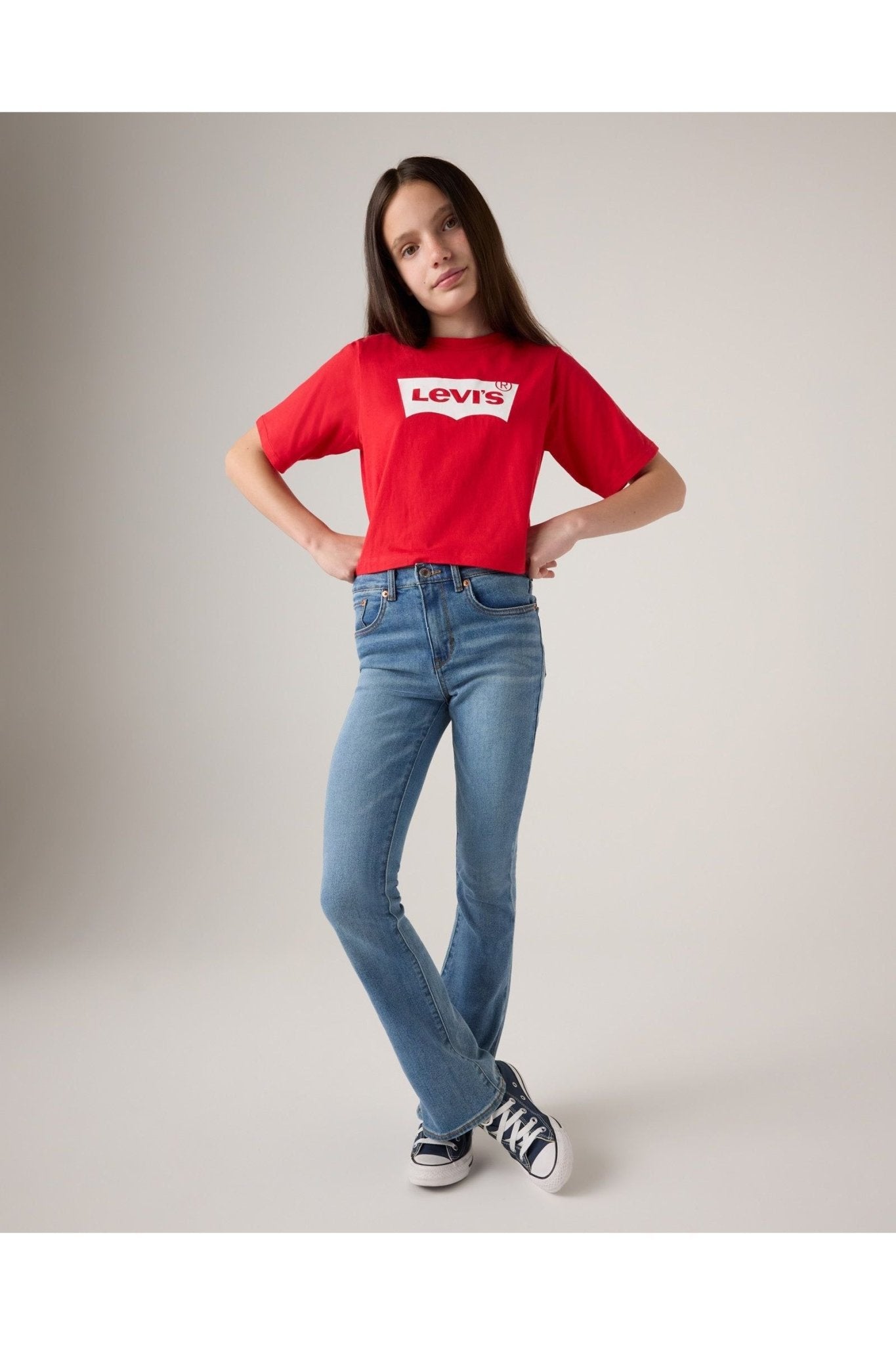 LVG 726 High Rise Flare Jean - Clean Getaway van Levi's | Kids Conceptstore Le Fanfare
